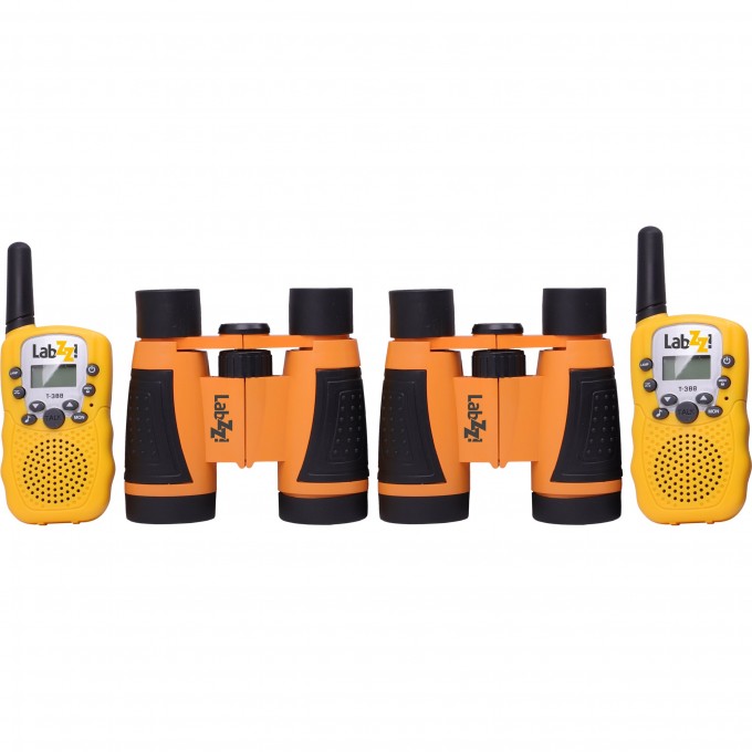 Комплект раций и биноклей LEVENHUK LABZZ WTT10 ORANGE 79671